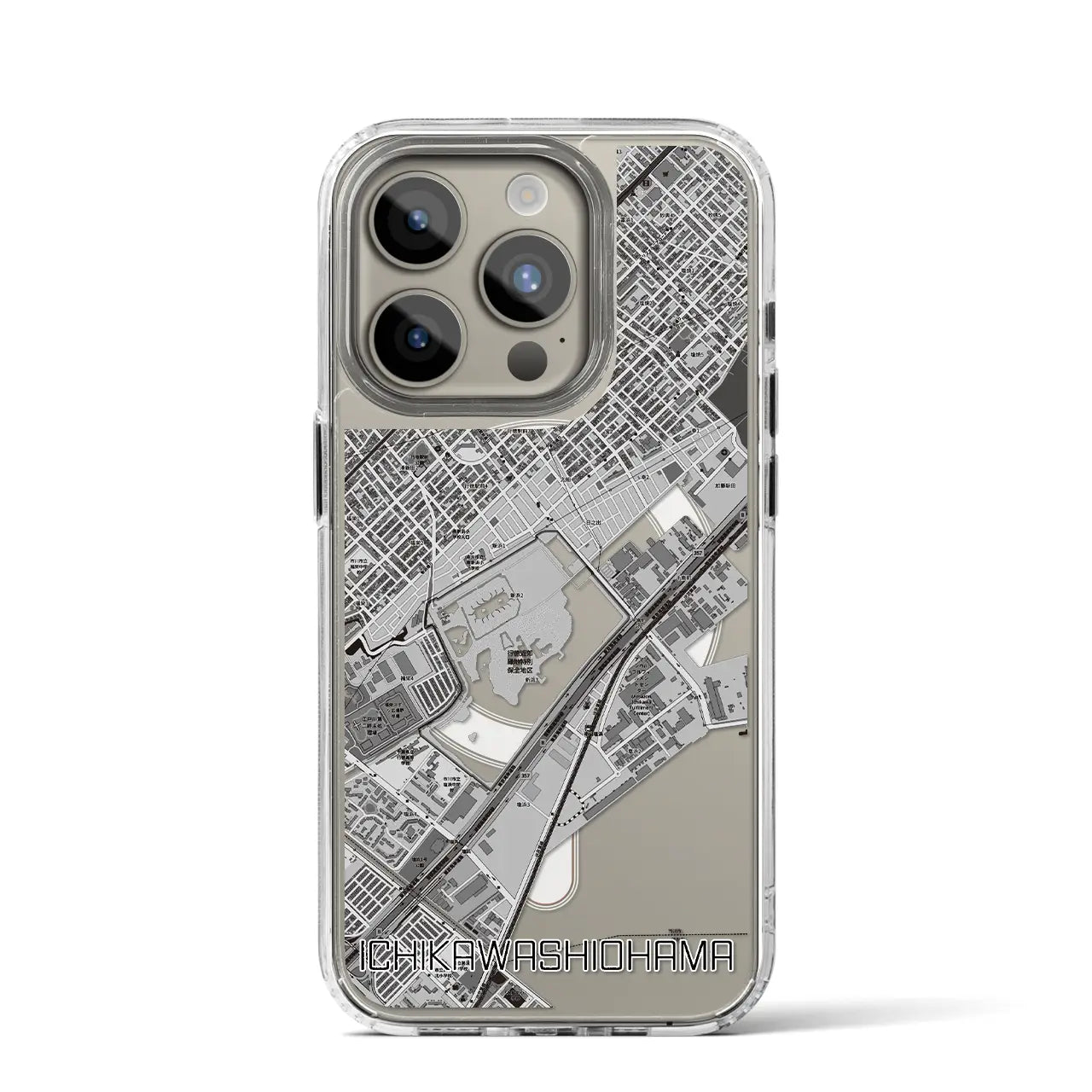 【市川塩浜(千葉県)】地図柄iPhoneケース(MagSafeタイプ)