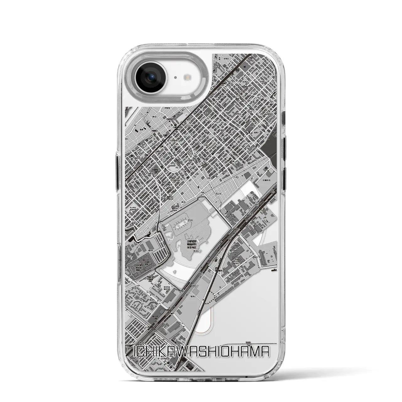【市川塩浜(千葉県)】地図柄iPhoneケース(MagSafeタイプ)