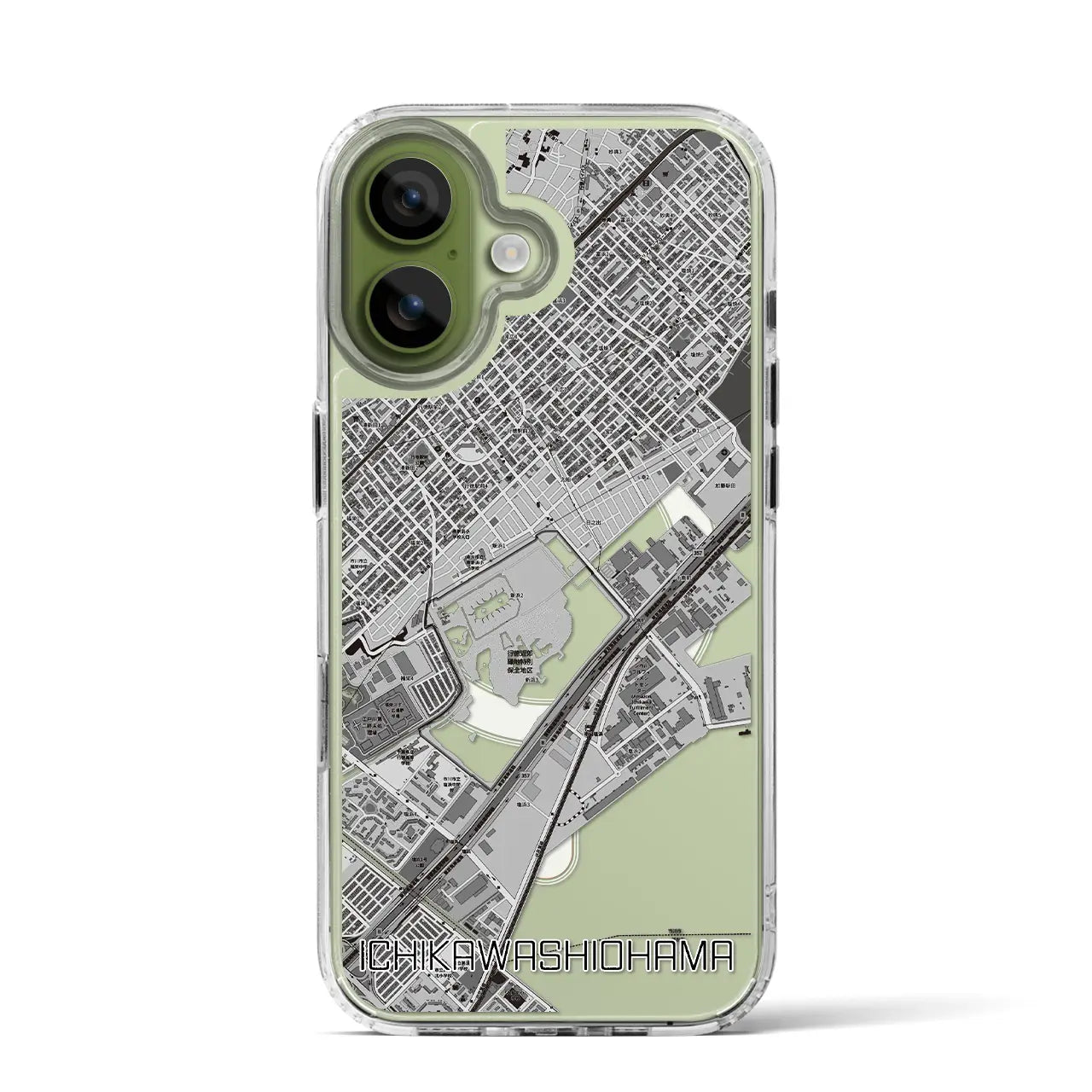 【市川塩浜(千葉県)】地図柄iPhoneケース(MagSafeタイプ)