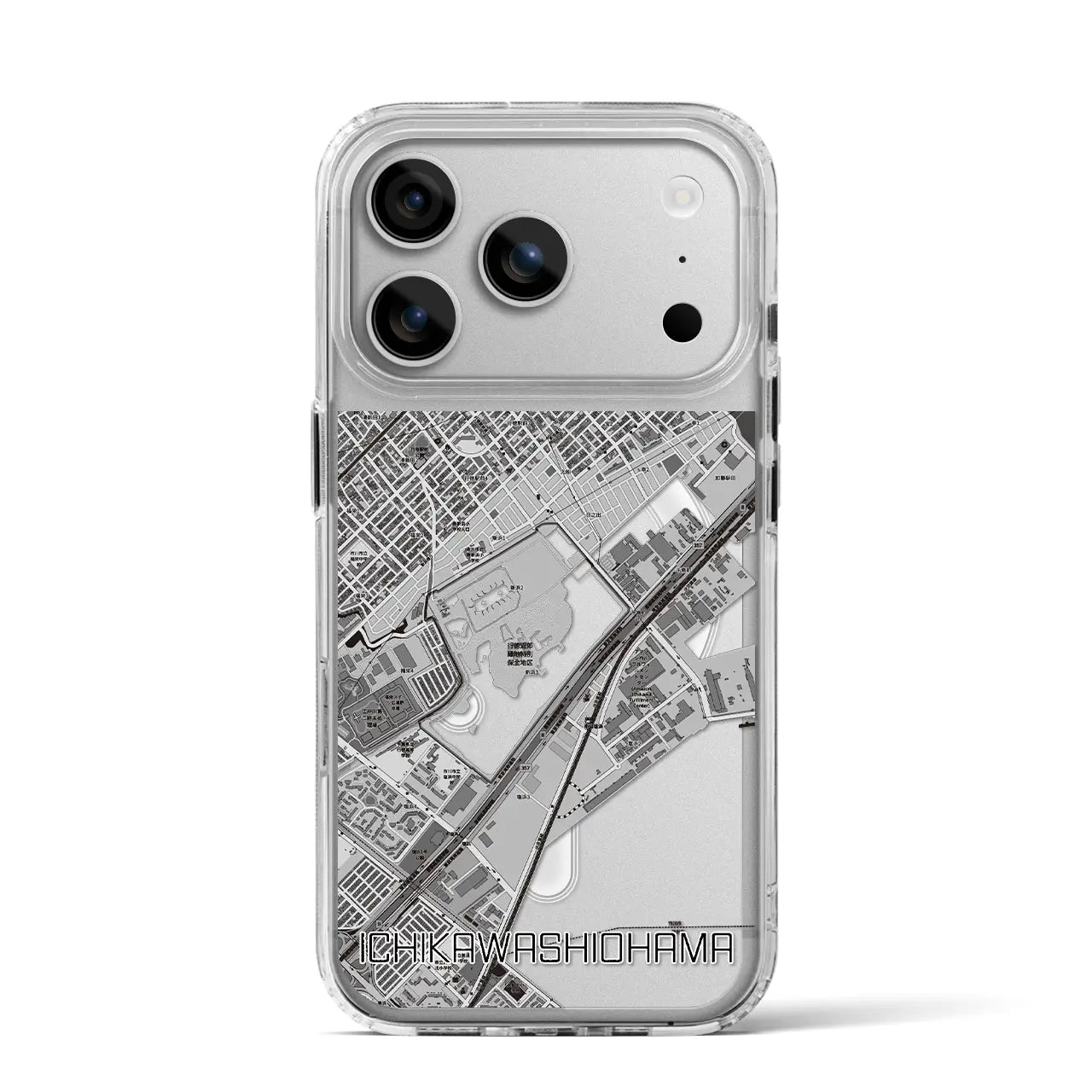 【市川塩浜(千葉県)】地図柄iPhoneケース(MagSafeタイプ)