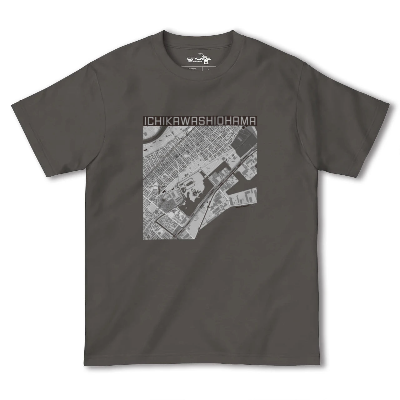 【市川塩浜(千葉県)】地図柄ヘビーウェイトTシャツ