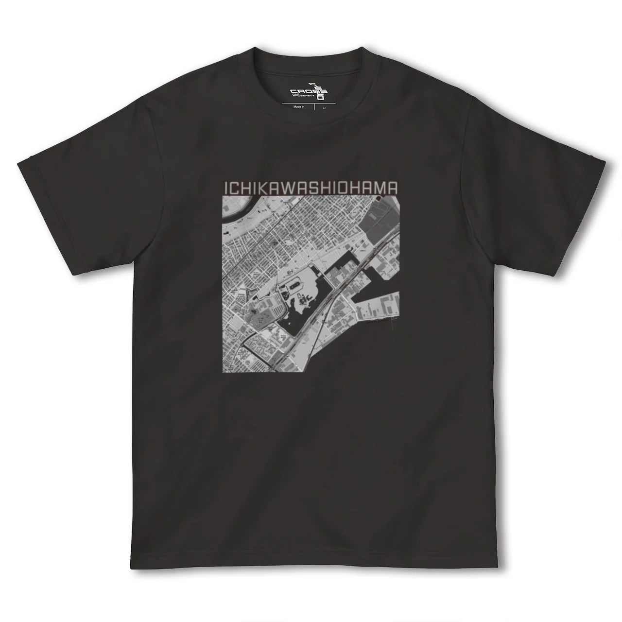 【市川塩浜(千葉県)】地図柄ヘビーウェイトTシャツ