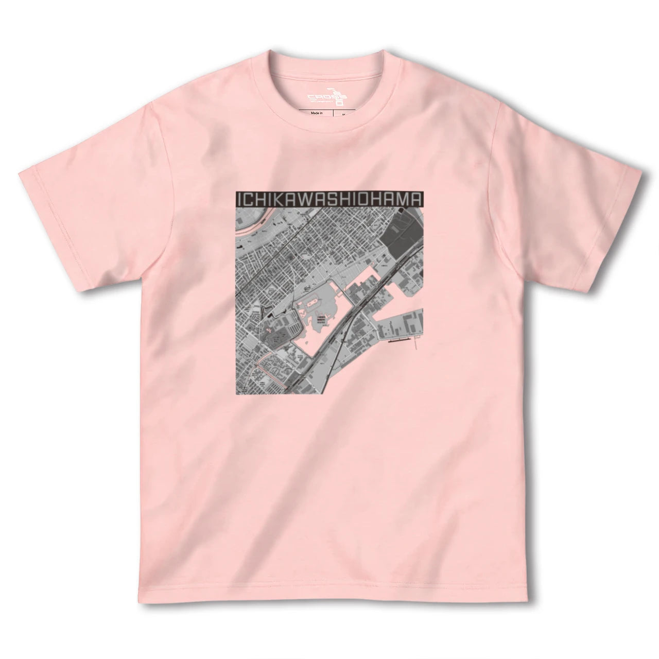 【市川塩浜(千葉県)】地図柄ヘビーウェイトTシャツ