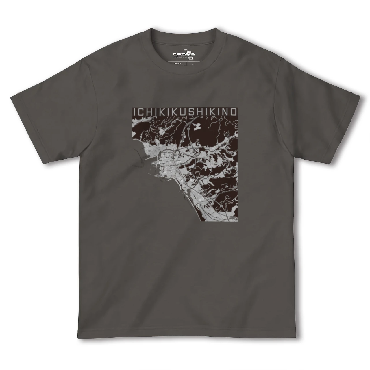 【いちき串木野(鹿児島県)】地図柄ヘビーウェイトTシャツ