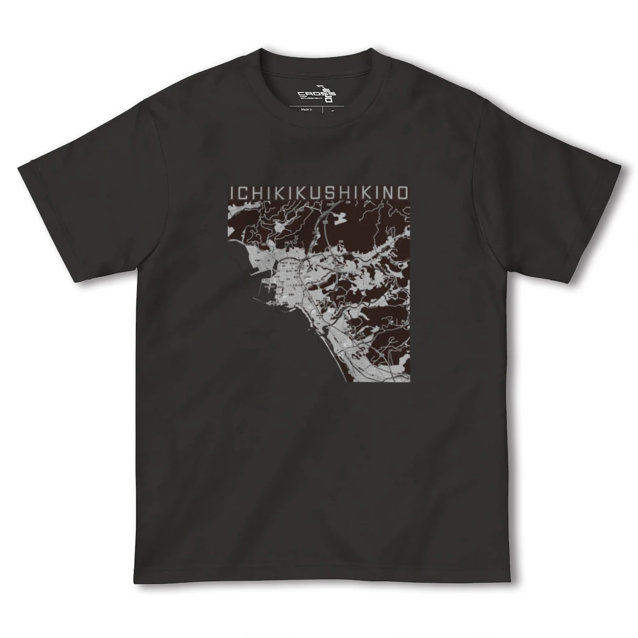 【いちき串木野(鹿児島県)】地図柄ヘビーウェイトTシャツ