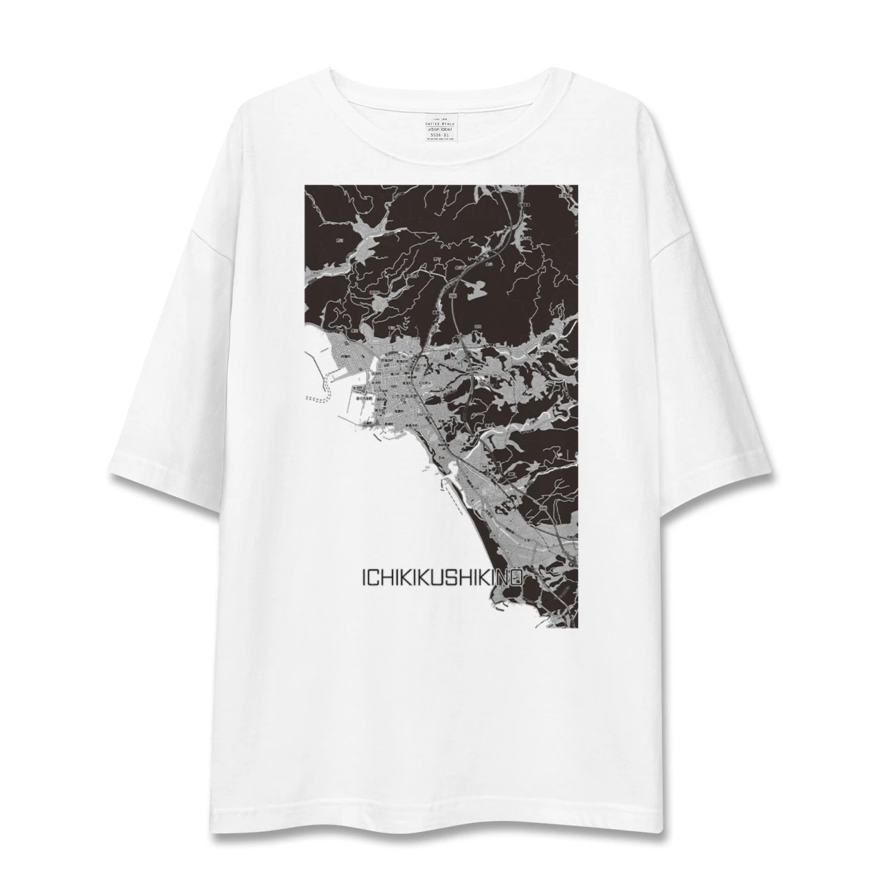 【いちき串木野(鹿児島県)】地図柄ビッグシルエットTシャツ