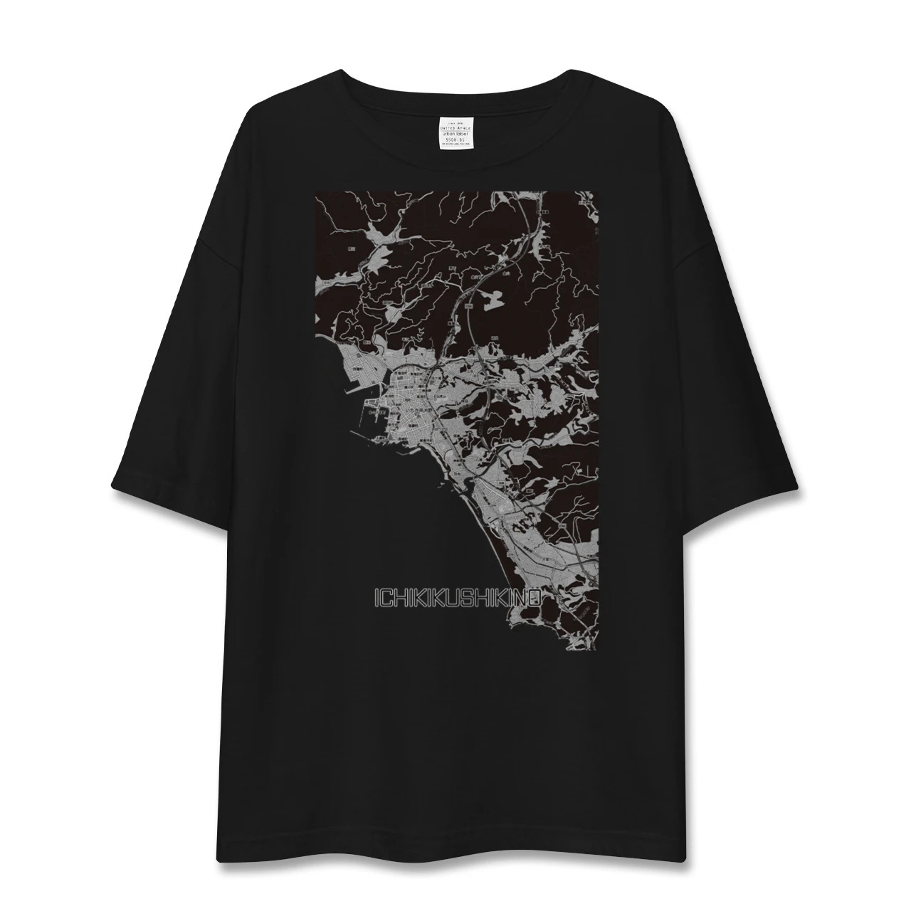 【いちき串木野(鹿児島県)】地図柄ビッグシルエットTシャツ