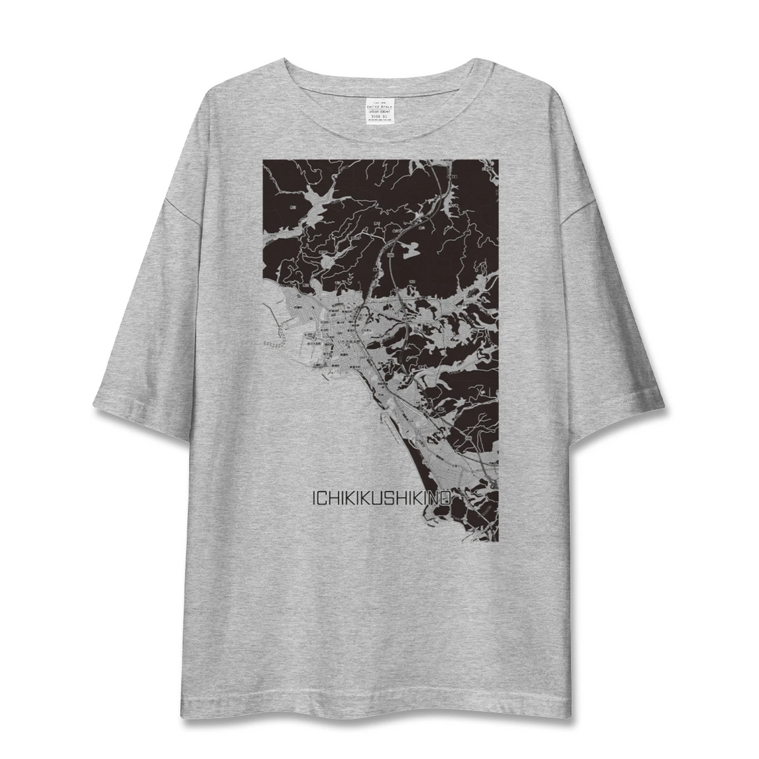 【いちき串木野(鹿児島県)】地図柄ビッグシルエットTシャツ