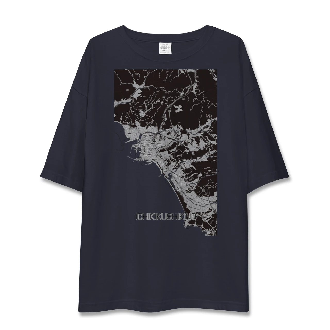 【いちき串木野(鹿児島県)】地図柄ビッグシルエットTシャツ