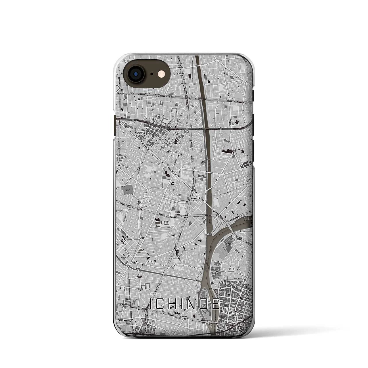 【一之江(東京都)】地図柄iPhoneケース(クリアタイプ)