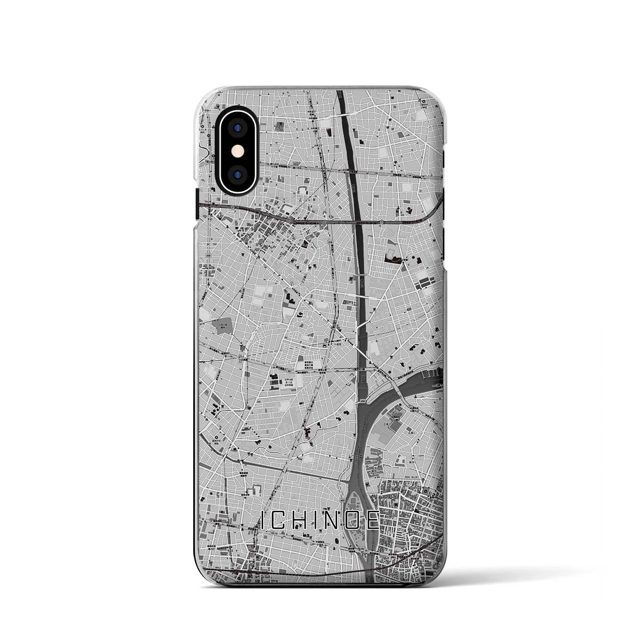 【一之江(東京都)】地図柄iPhoneケース(クリアタイプ)