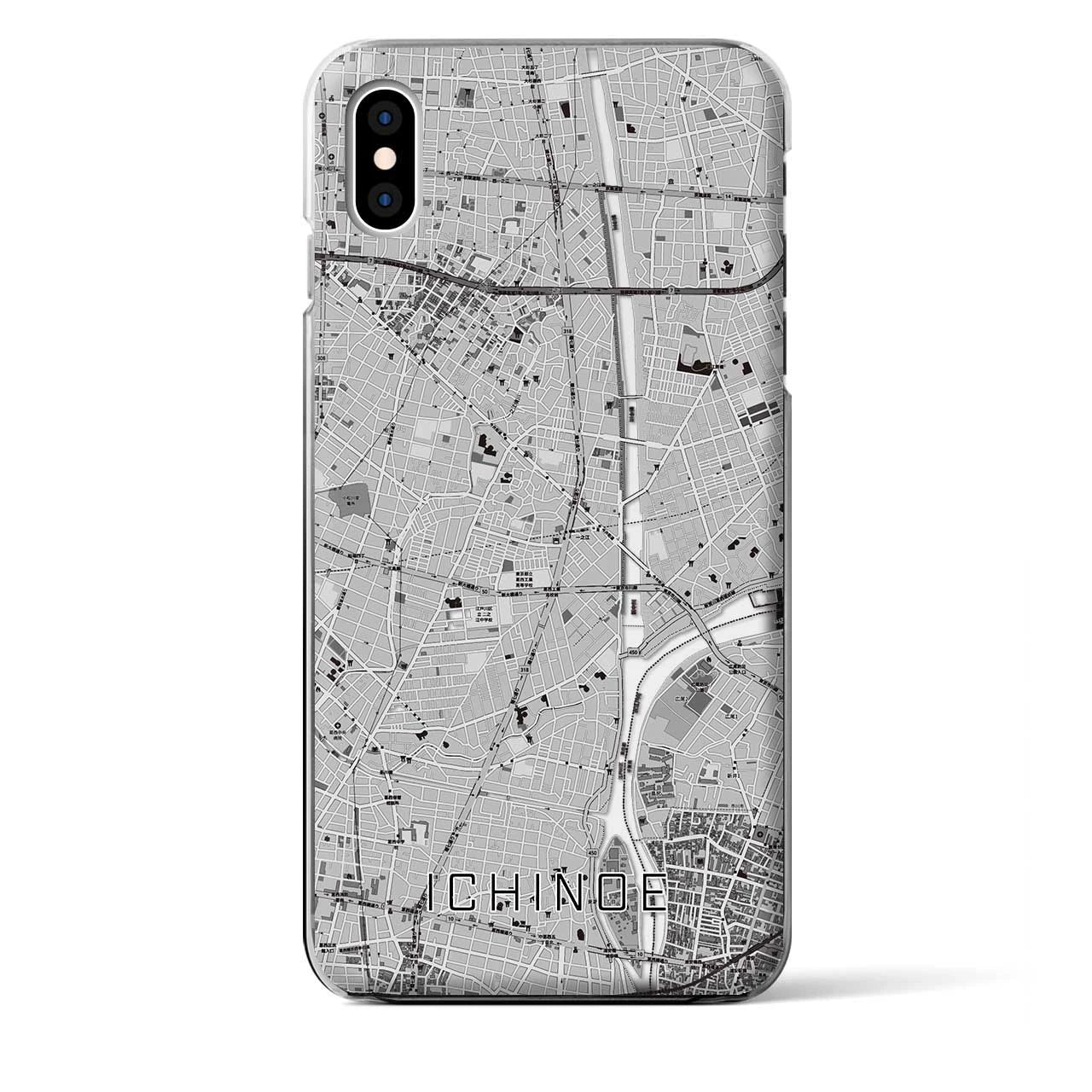 【一之江(東京都)】地図柄iPhoneケース(クリアタイプ)