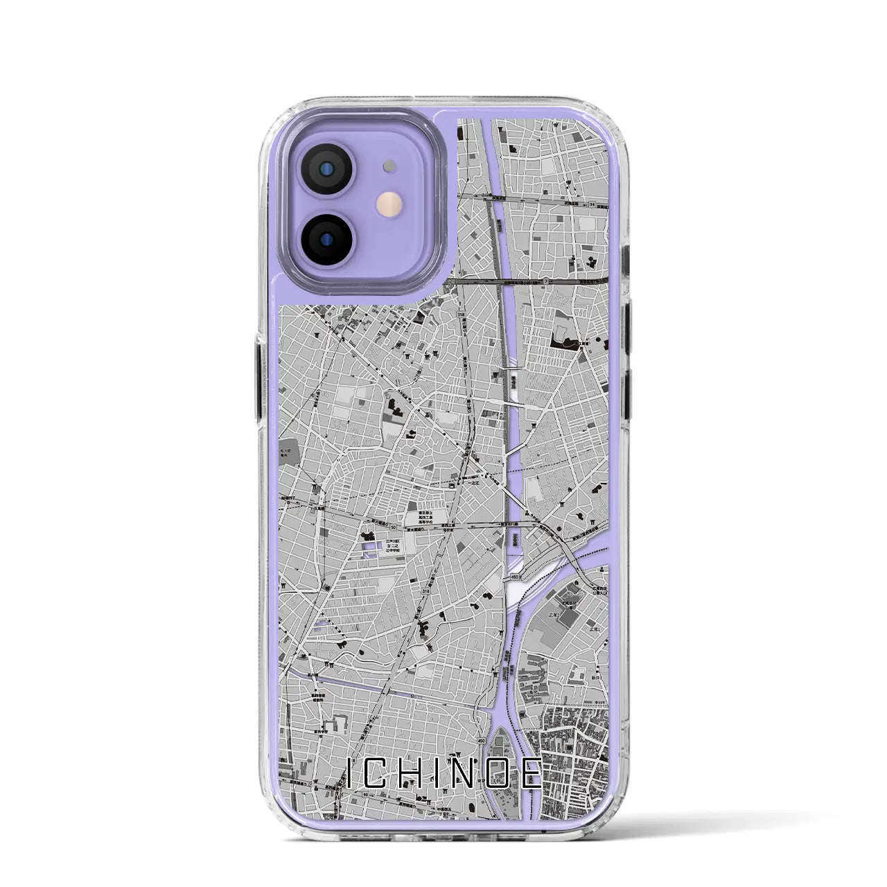 【一之江(東京都)】地図柄iPhoneケース(MagSafeタイプ)