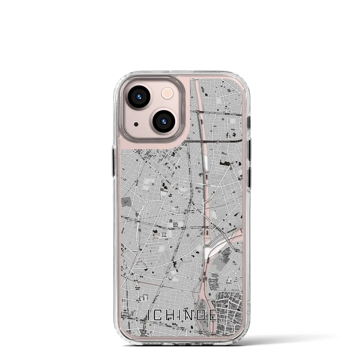 【一之江(東京都)】地図柄iPhoneケース(MagSafeタイプ)