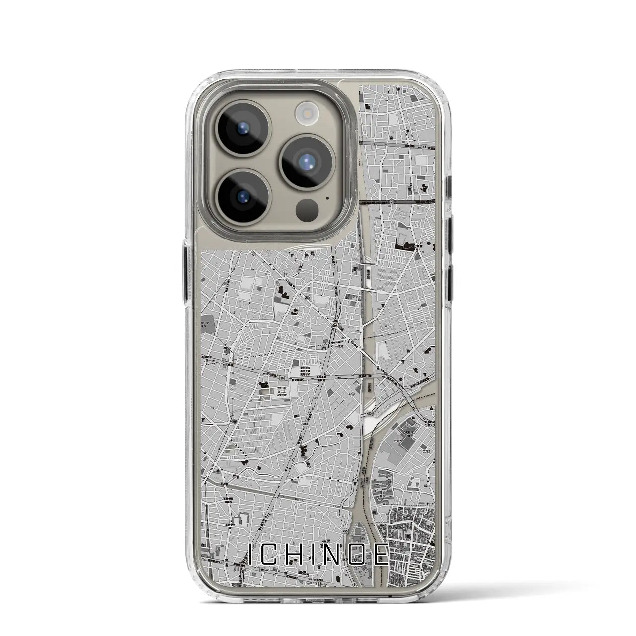 【一之江(東京都)】地図柄iPhoneケース(MagSafeタイプ)