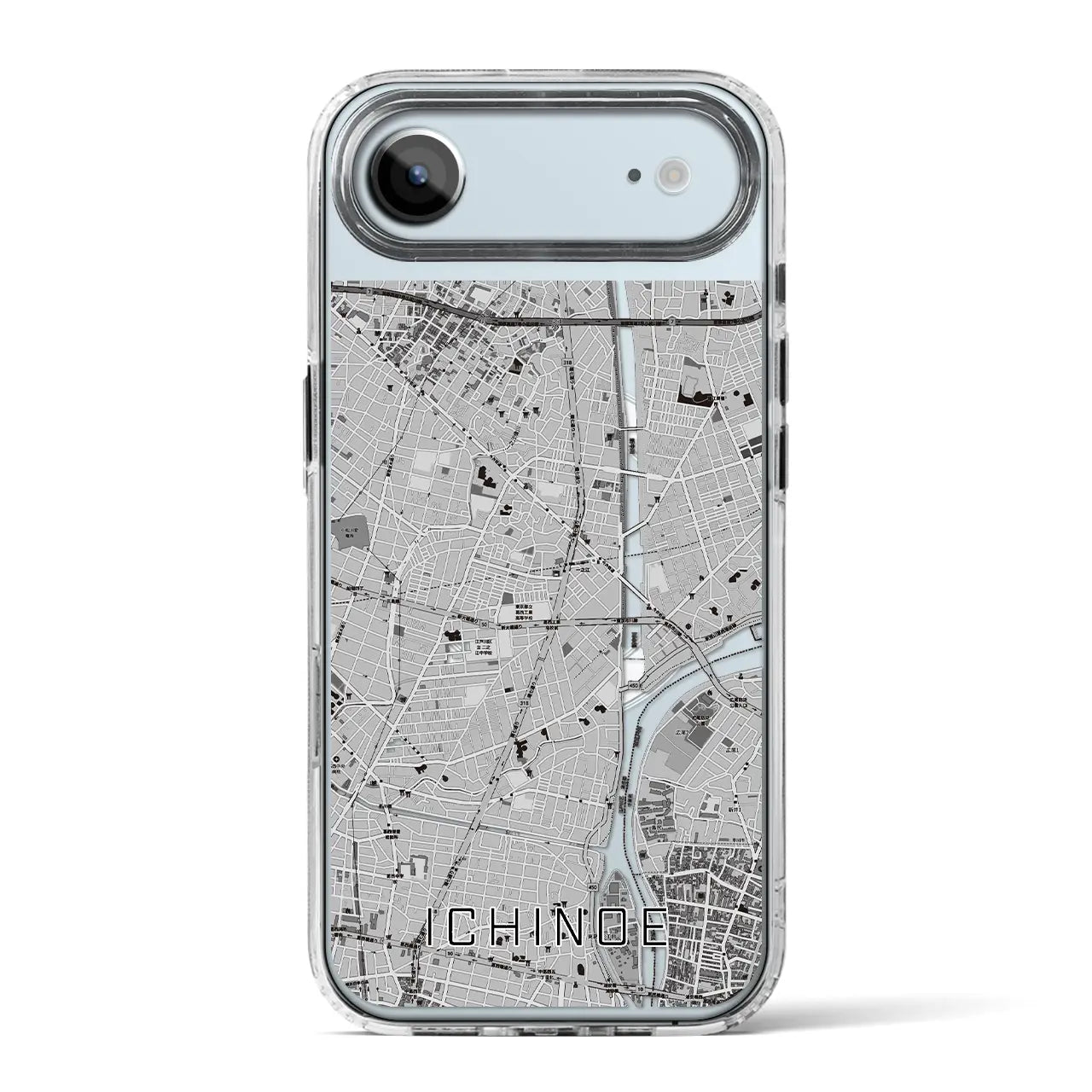 【一之江(東京都)】地図柄iPhoneケース(MagSafeタイプ)