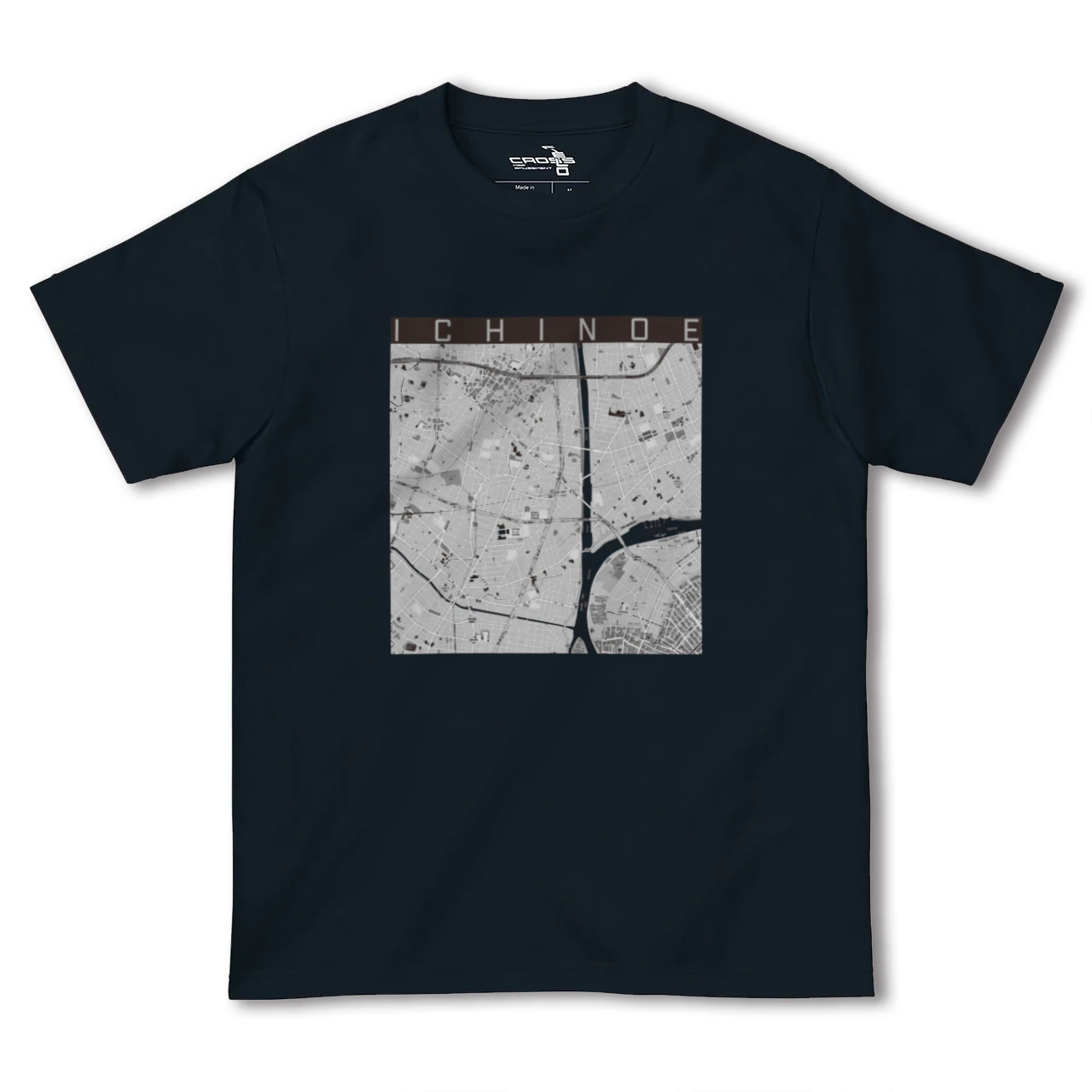 【一之江(東京都)】地図柄ヘビーウェイトTシャツ
