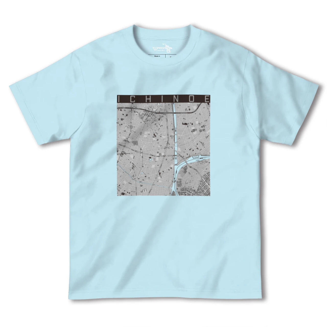 【一之江(東京都)】地図柄ヘビーウェイトTシャツ
