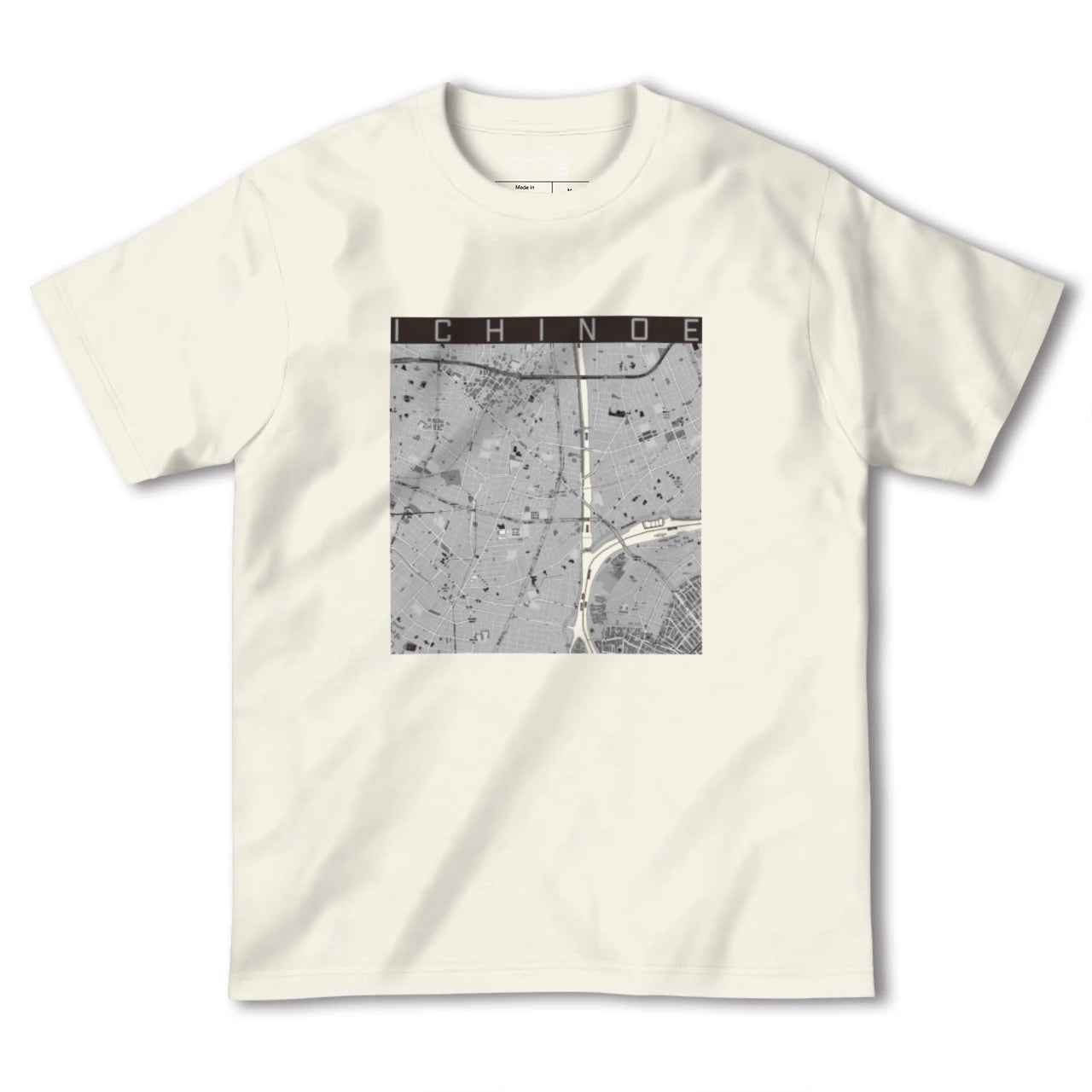 【一之江(東京都)】地図柄ヘビーウェイトTシャツ