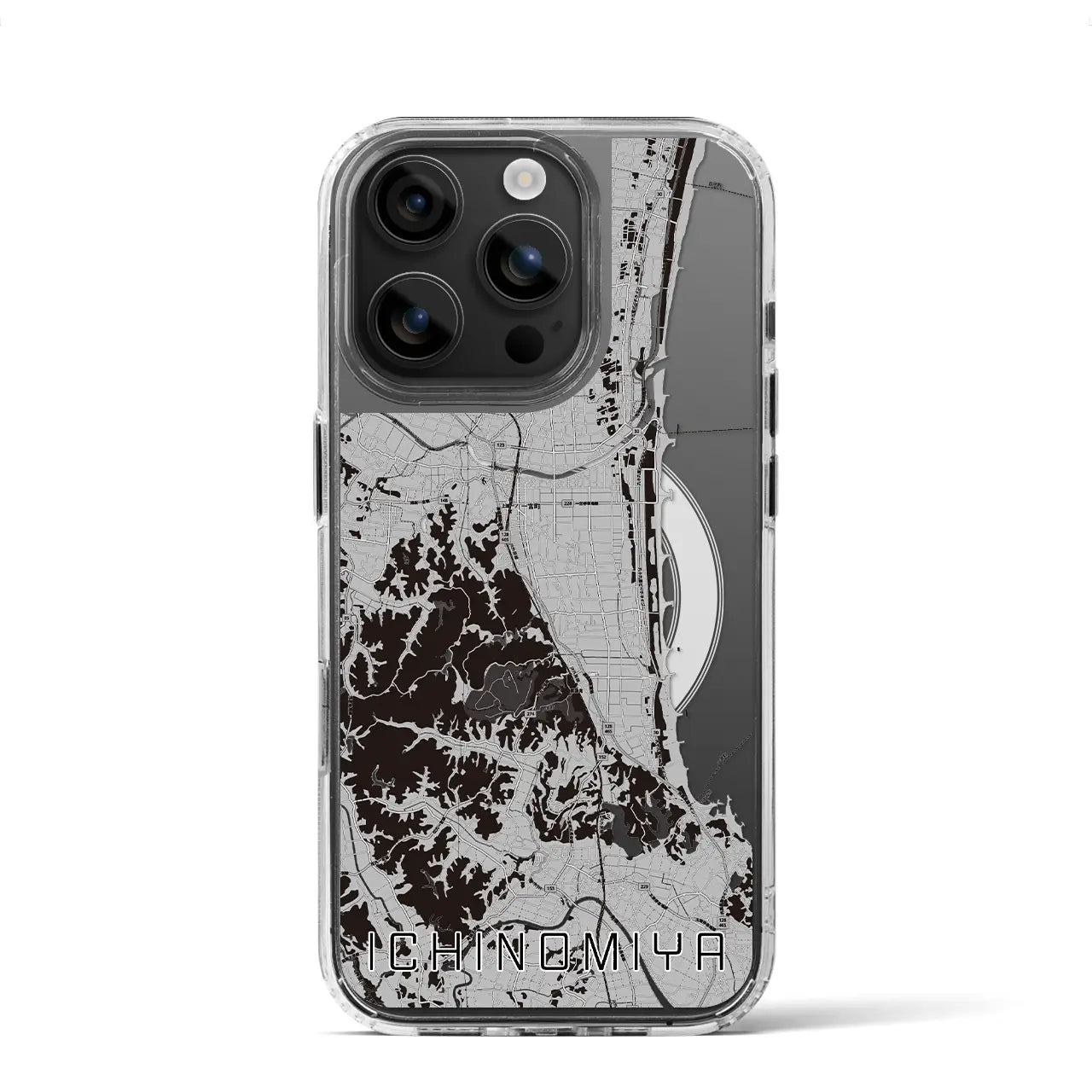 【一宮(千葉県)】地図柄iPhoneケース(MagSafeタイプ)