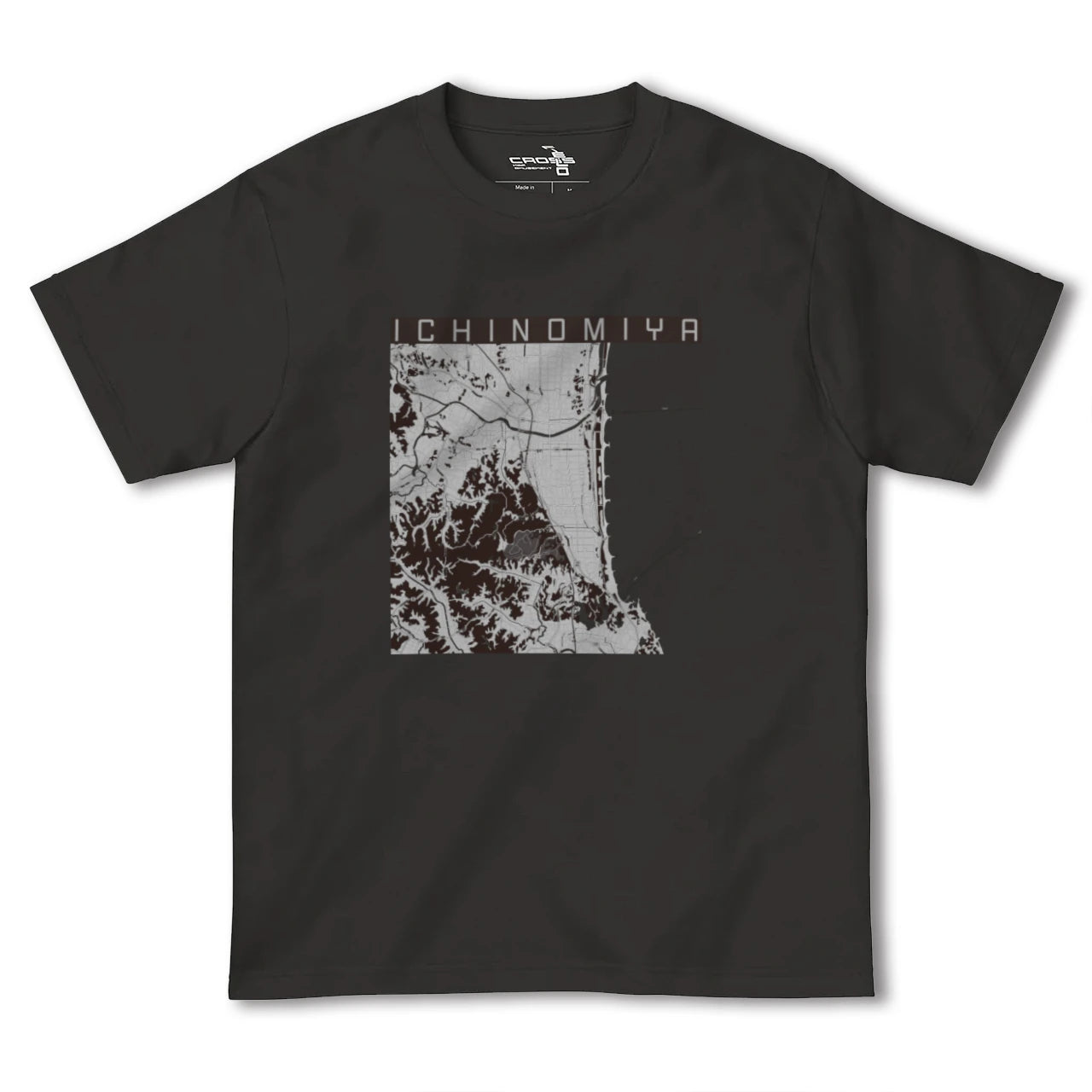 【一宮(千葉県)(千葉県)】地図柄ヘビーウェイトTシャツ