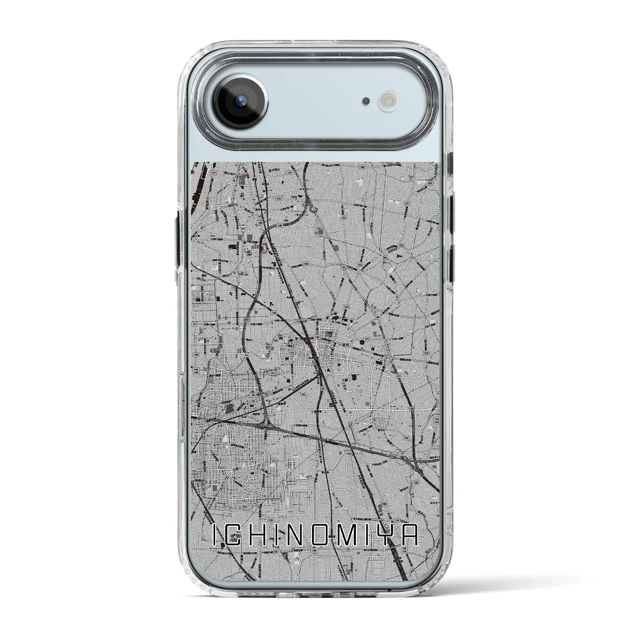 【一宮(愛知県)】地図柄iPhoneケース(MagSafeタイプ)