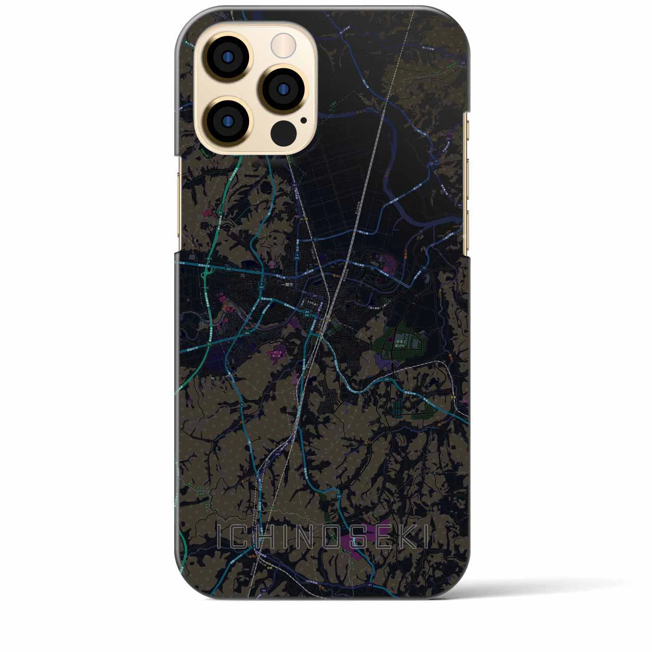 【一関(岩手県)】地図柄iPhoneケース(バックカバータイプ)
