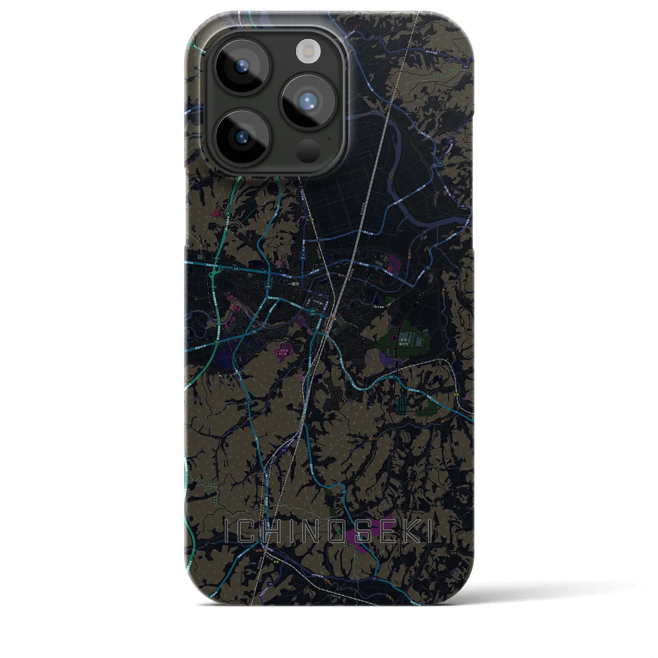 【一関(岩手県)】地図柄iPhoneケース(バックカバータイプ)