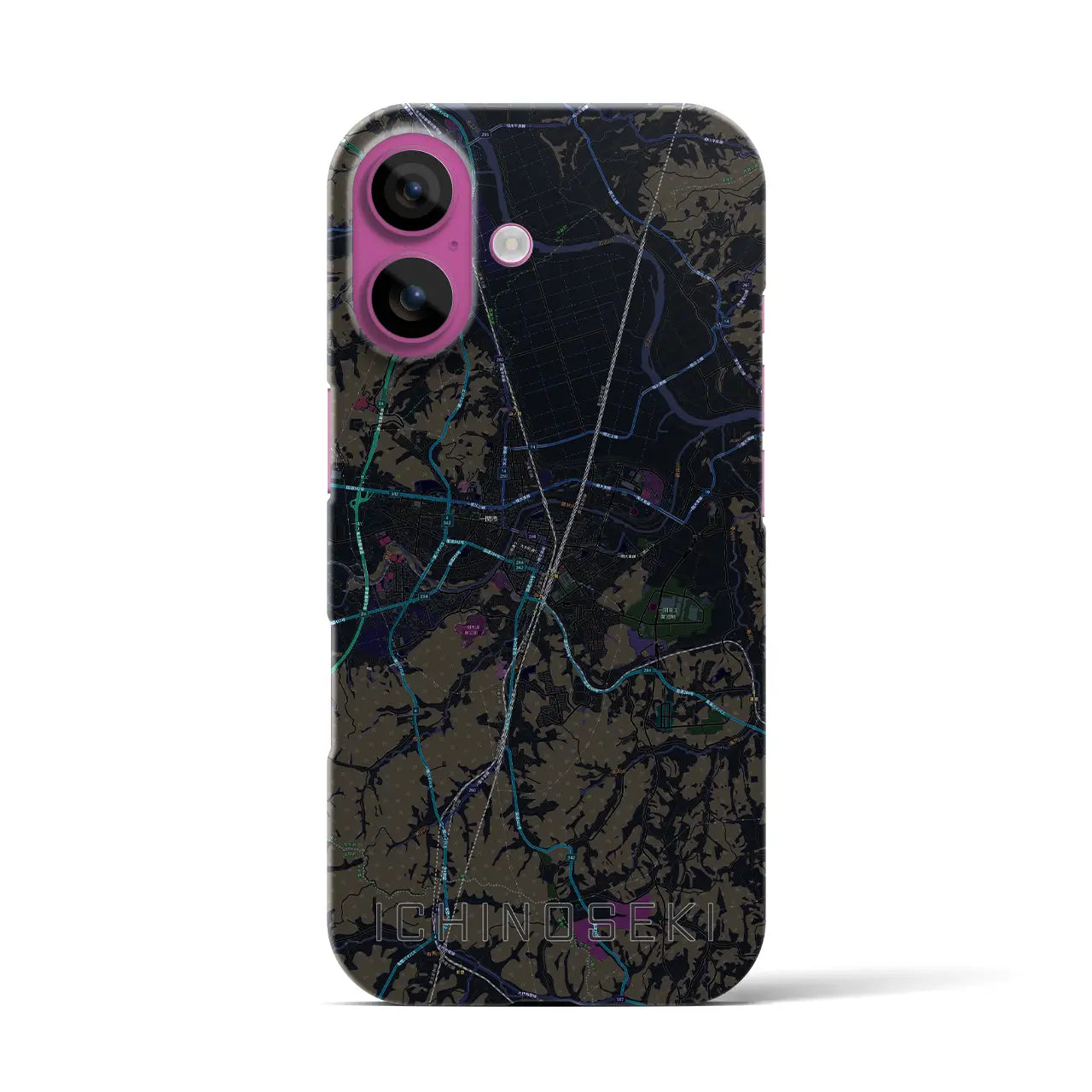 【一関(岩手県)】地図柄iPhoneケース(バックカバータイプ)