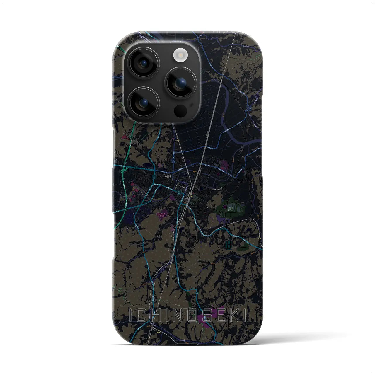 【一関(岩手県)】地図柄iPhoneケース(バックカバータイプ)