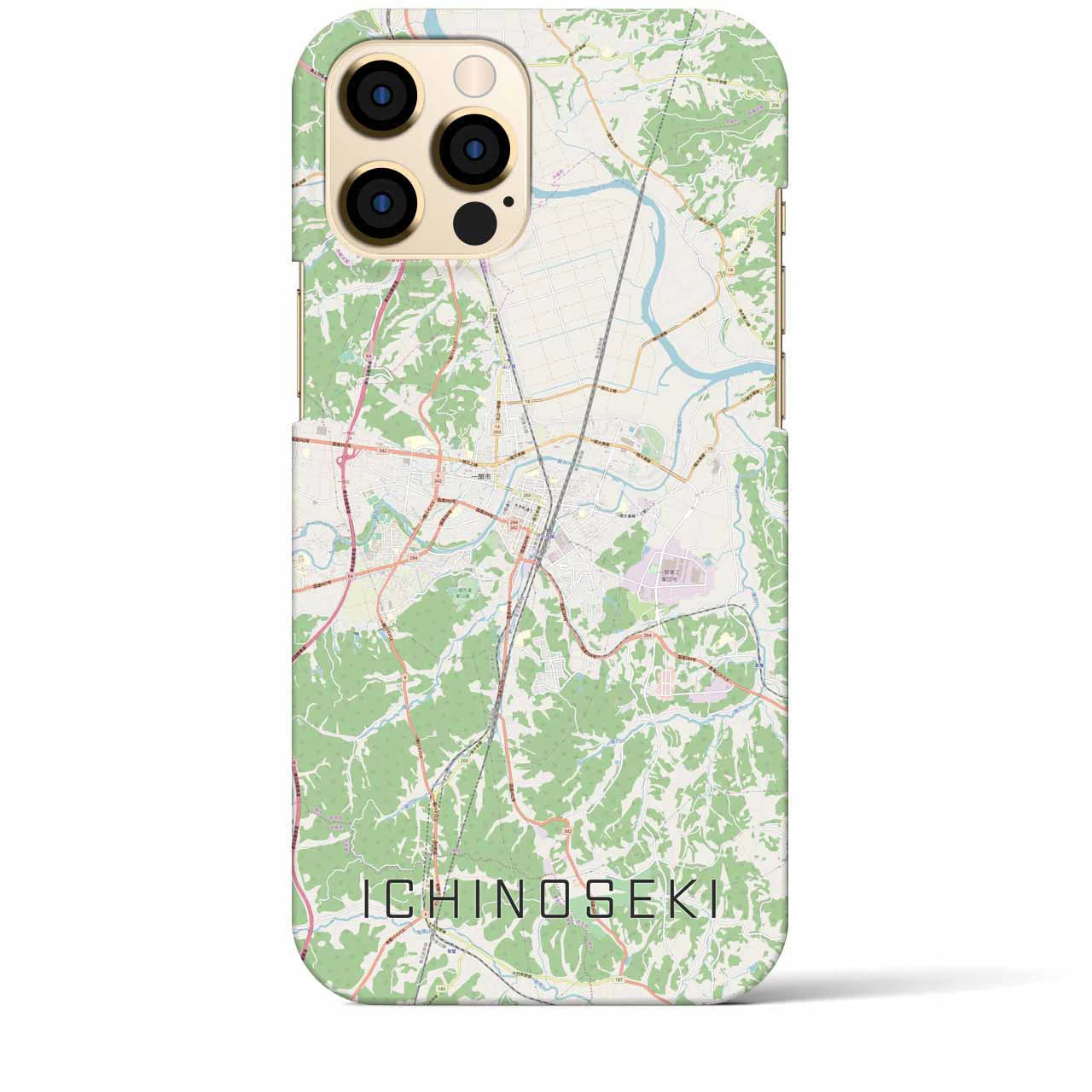 【一関(岩手県)】地図柄iPhoneケース(バックカバータイプ)