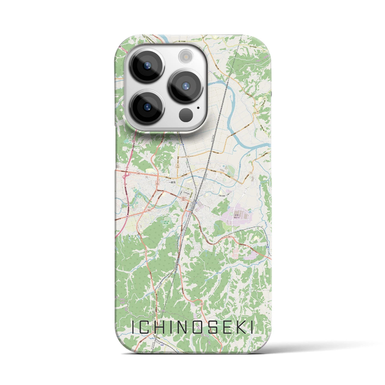 【一関(岩手県)】地図柄iPhoneケース(バックカバータイプ)