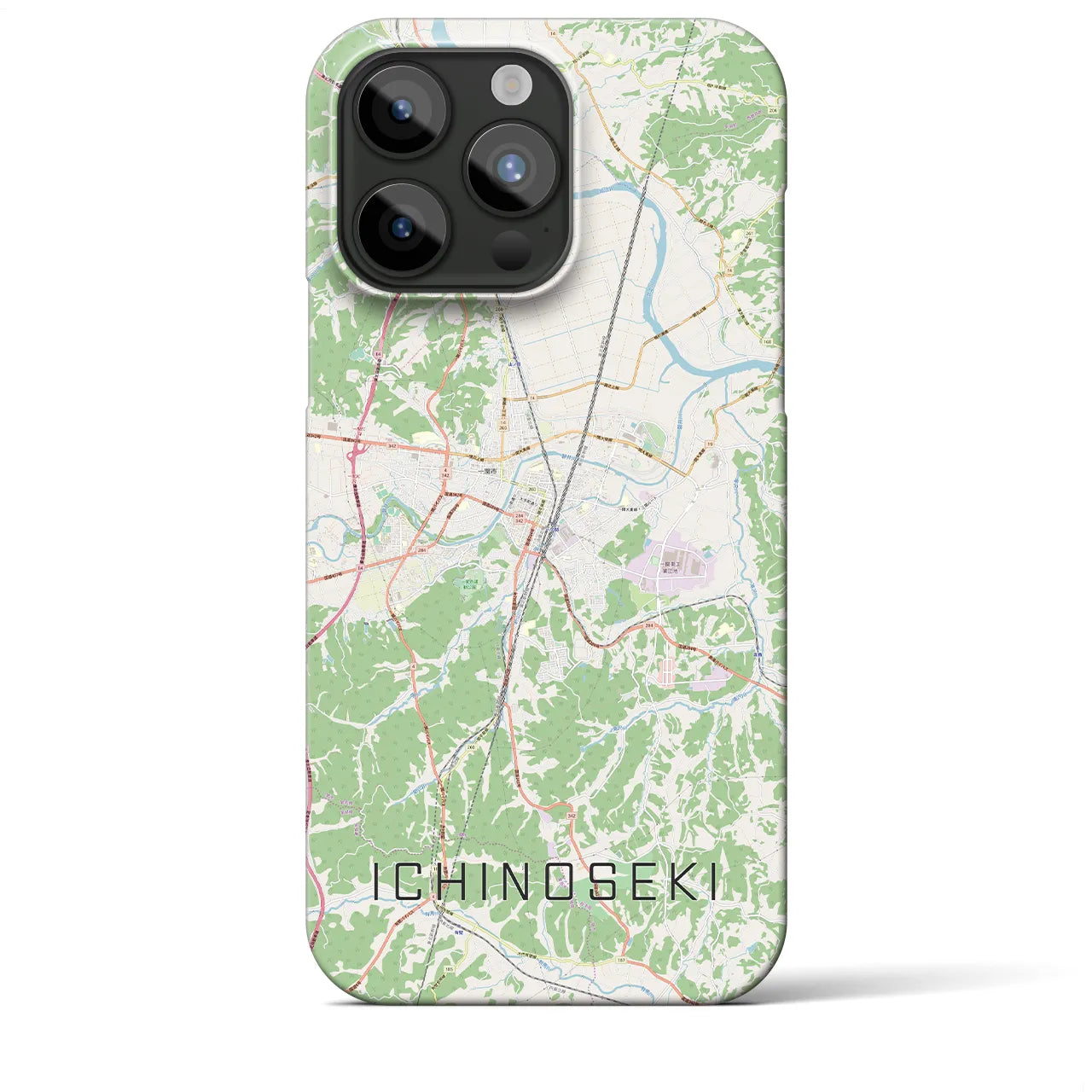 【一関(岩手県)】地図柄iPhoneケース(バックカバータイプ)