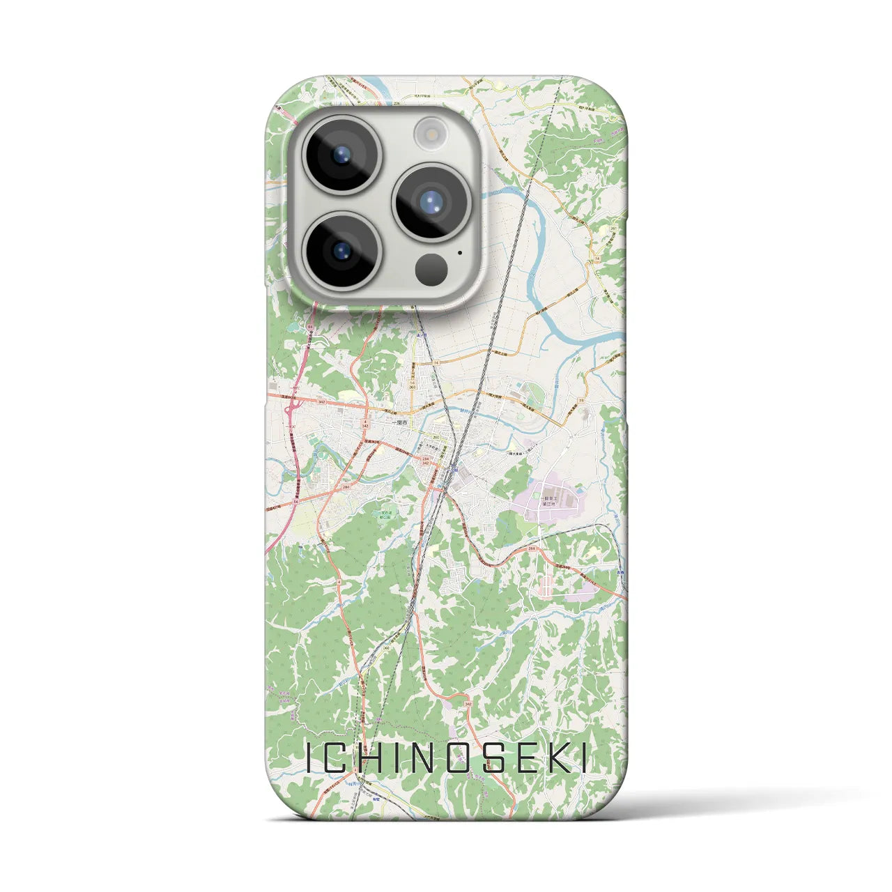 【一関(岩手県)】地図柄iPhoneケース(バックカバータイプ)