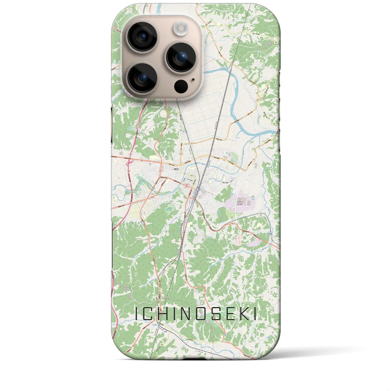【一関(岩手県)】地図柄iPhoneケース(バックカバータイプ)
