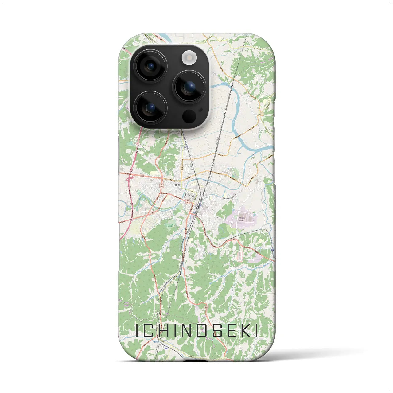 【一関(岩手県)】地図柄iPhoneケース(バックカバータイプ)
