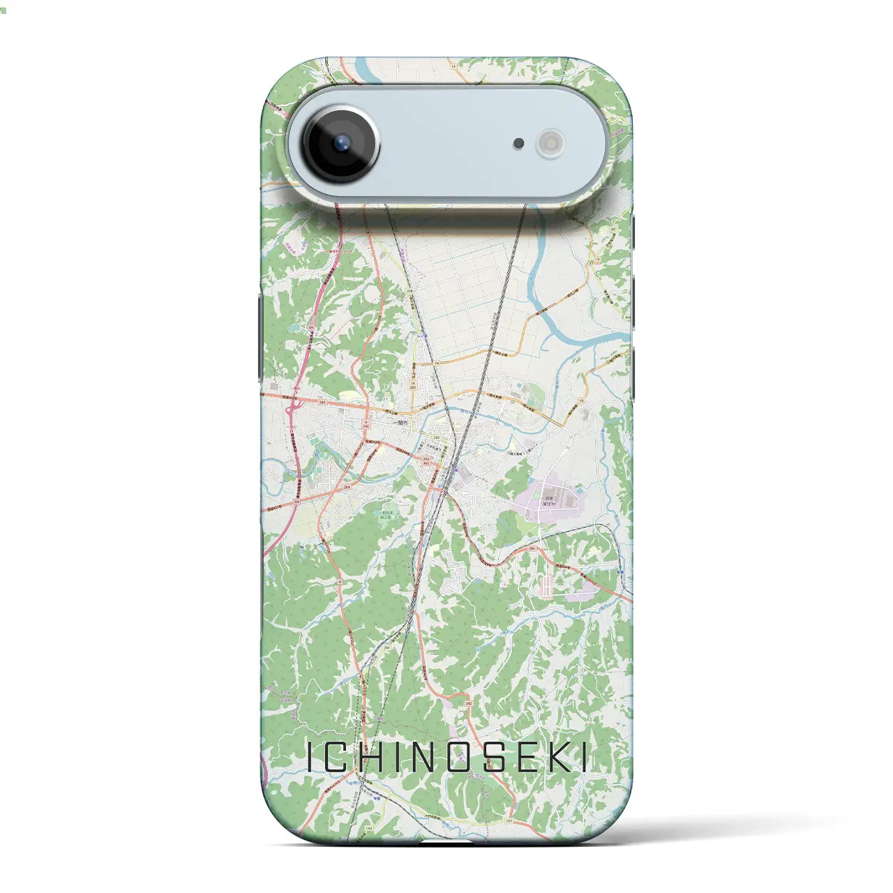 【一関(岩手県)】地図柄iPhoneケース(バックカバータイプ)