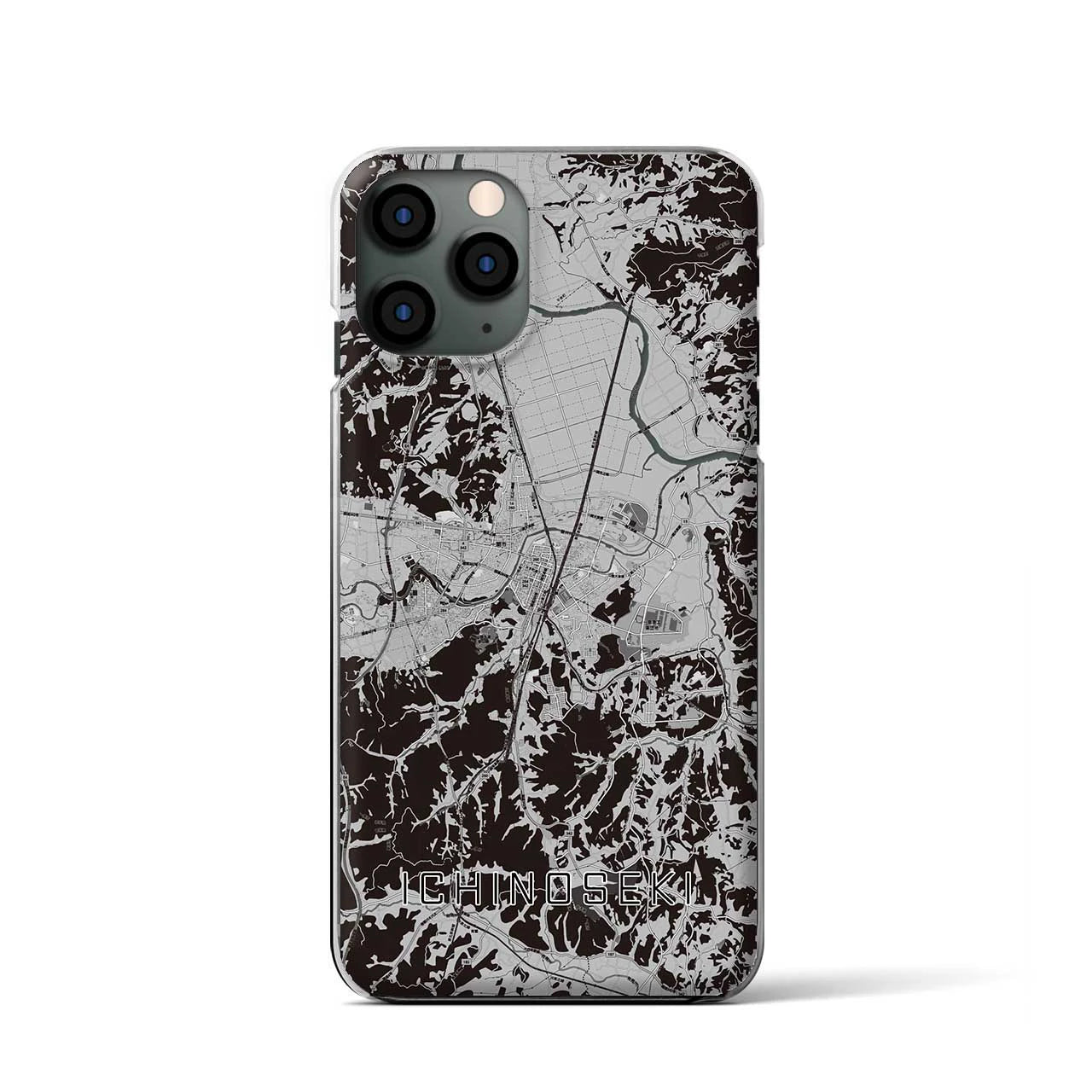 【一関(岩手県)】地図柄iPhoneケース(クリアタイプ)