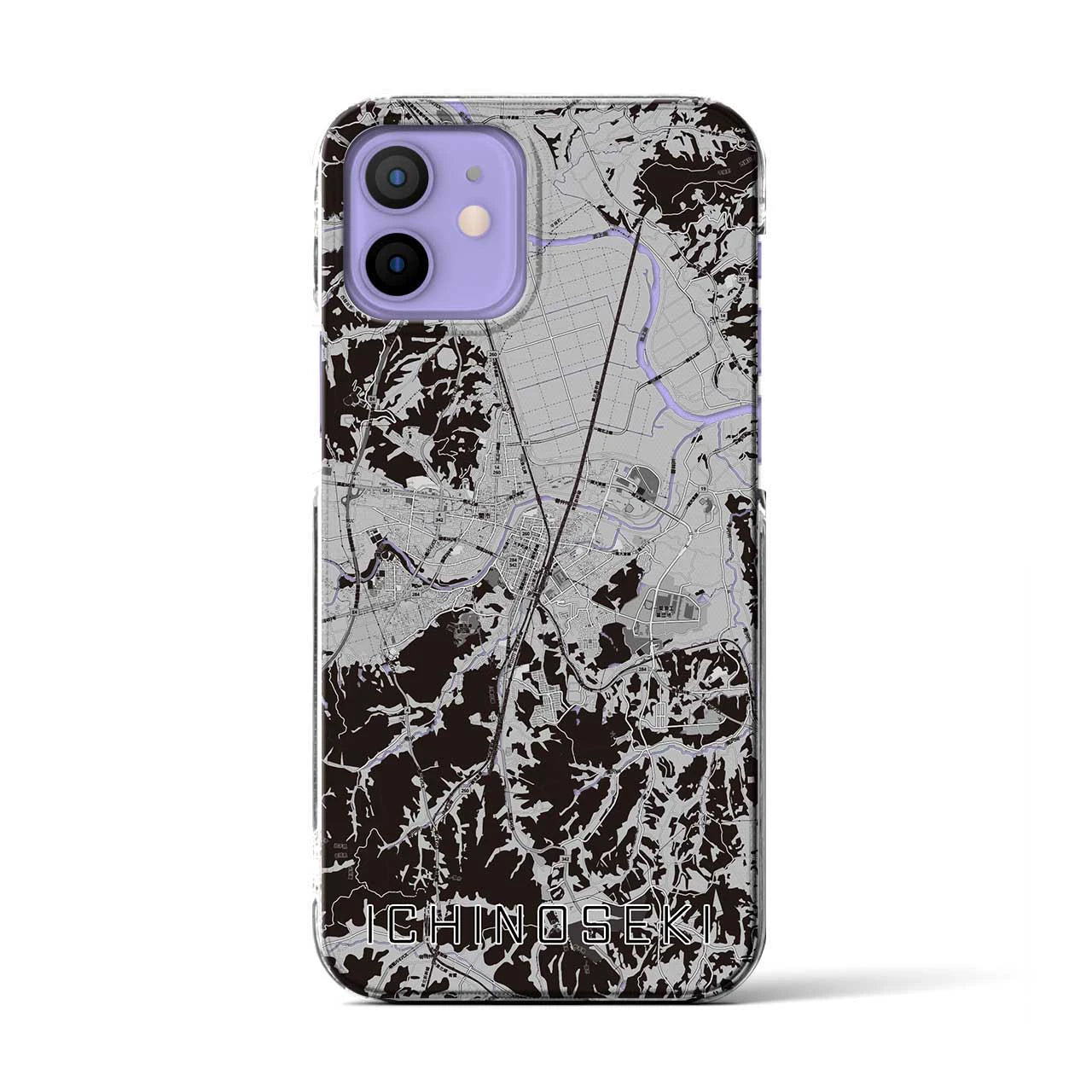 【一関(岩手県)】地図柄iPhoneケース(クリアタイプ)