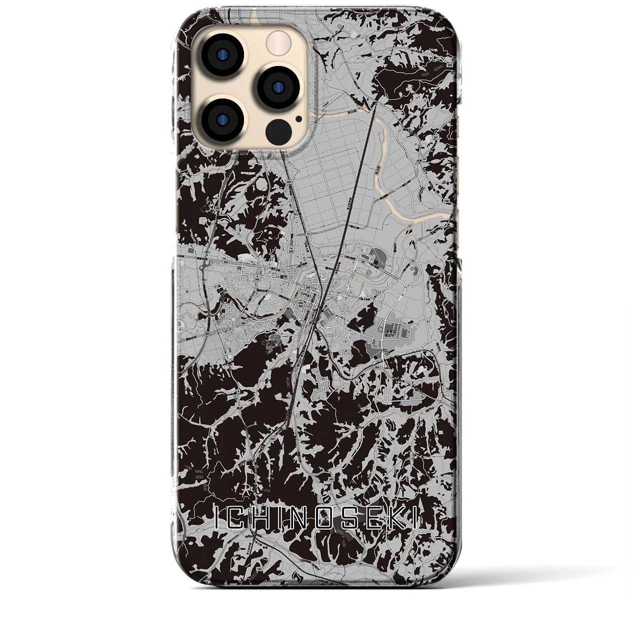 【一関(岩手県)】地図柄iPhoneケース(クリアタイプ)