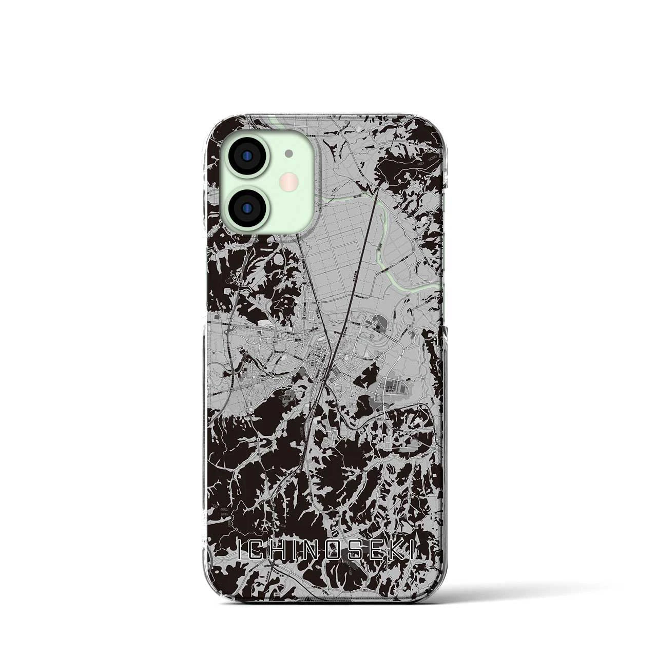 【一関(岩手県)】地図柄iPhoneケース(クリアタイプ)