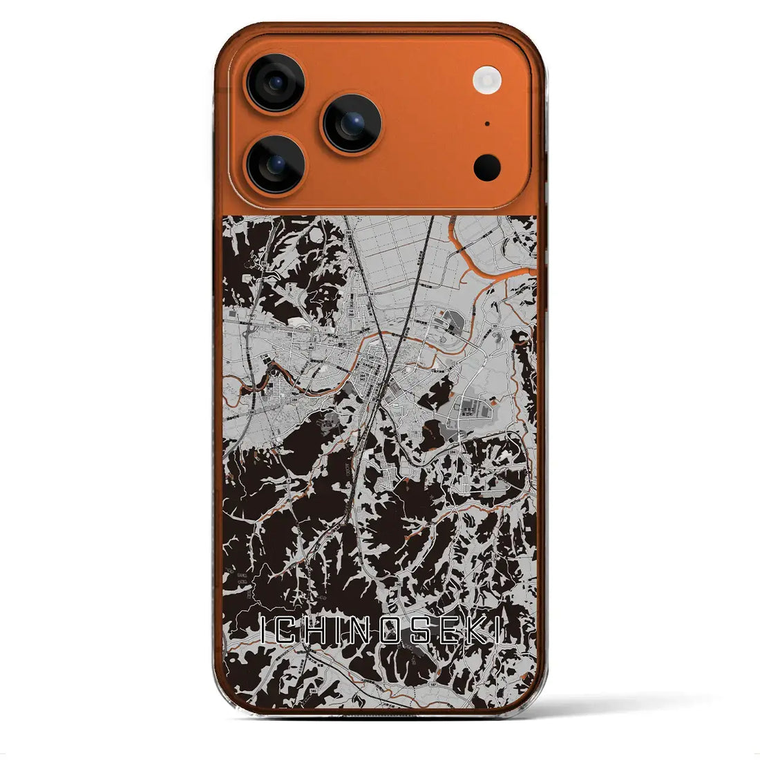 【一関(岩手県)】地図柄iPhoneケース(クリアタイプ)