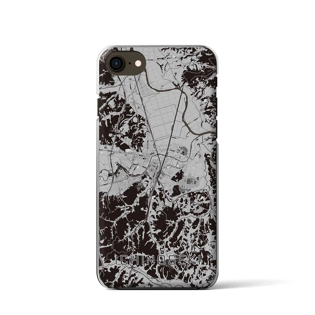 【一関(岩手県)】地図柄iPhoneケース(クリアタイプ)