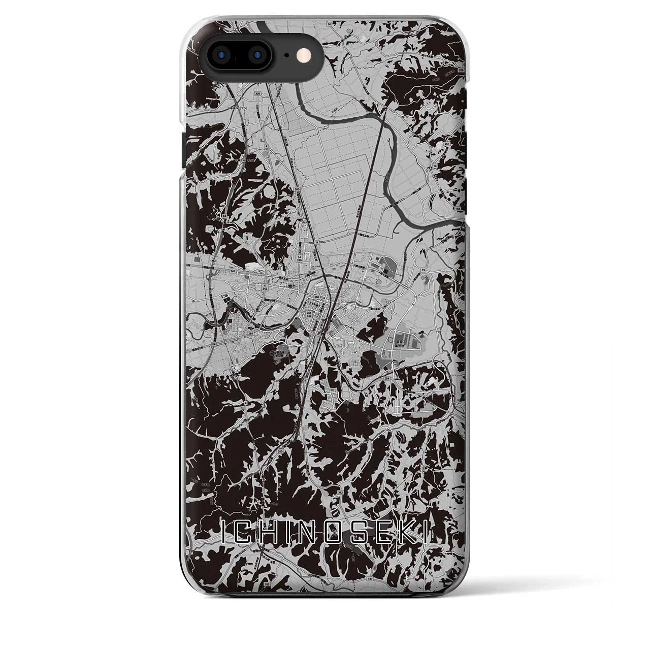 【一関(岩手県)】地図柄iPhoneケース(クリアタイプ)