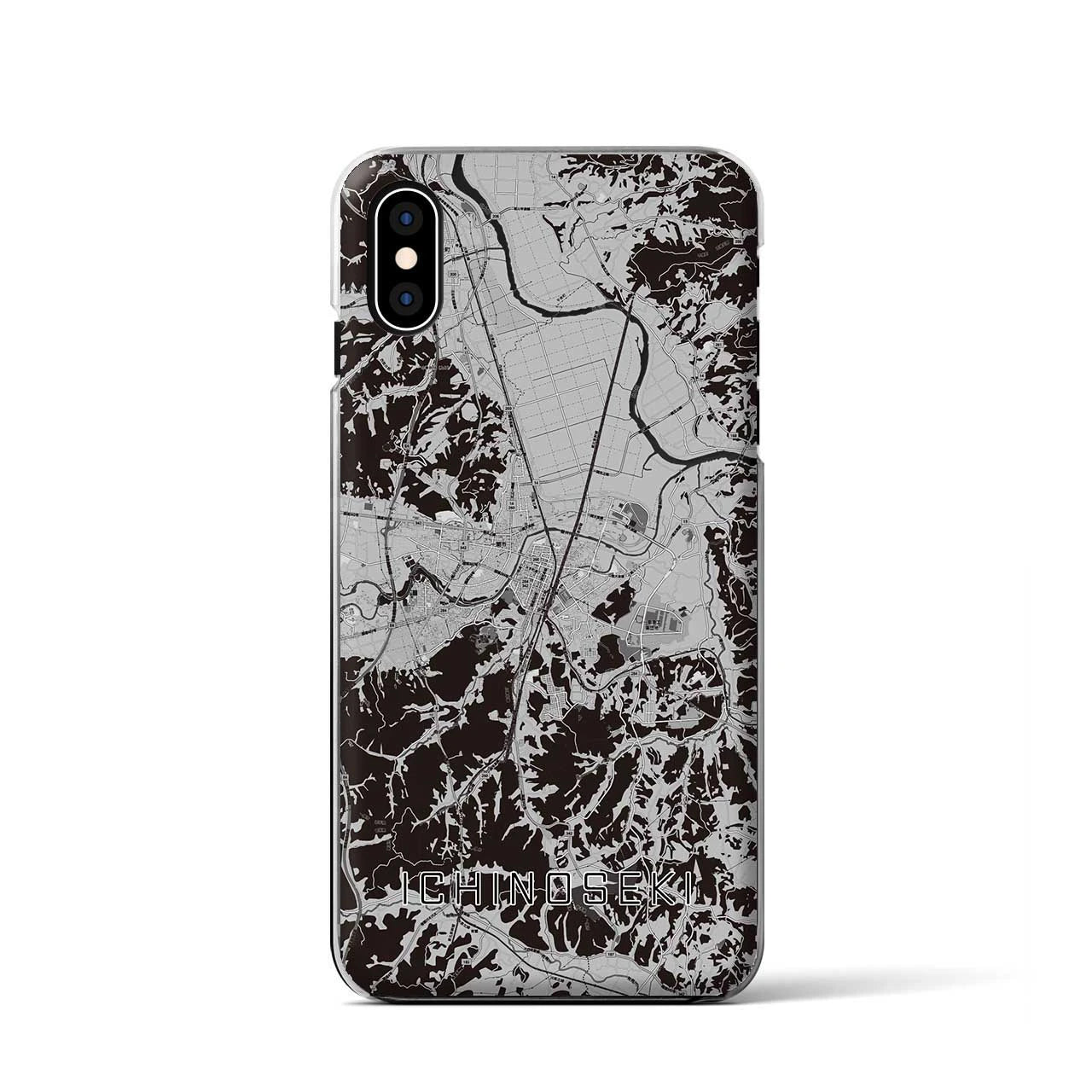 【一関(岩手県)】地図柄iPhoneケース(クリアタイプ)