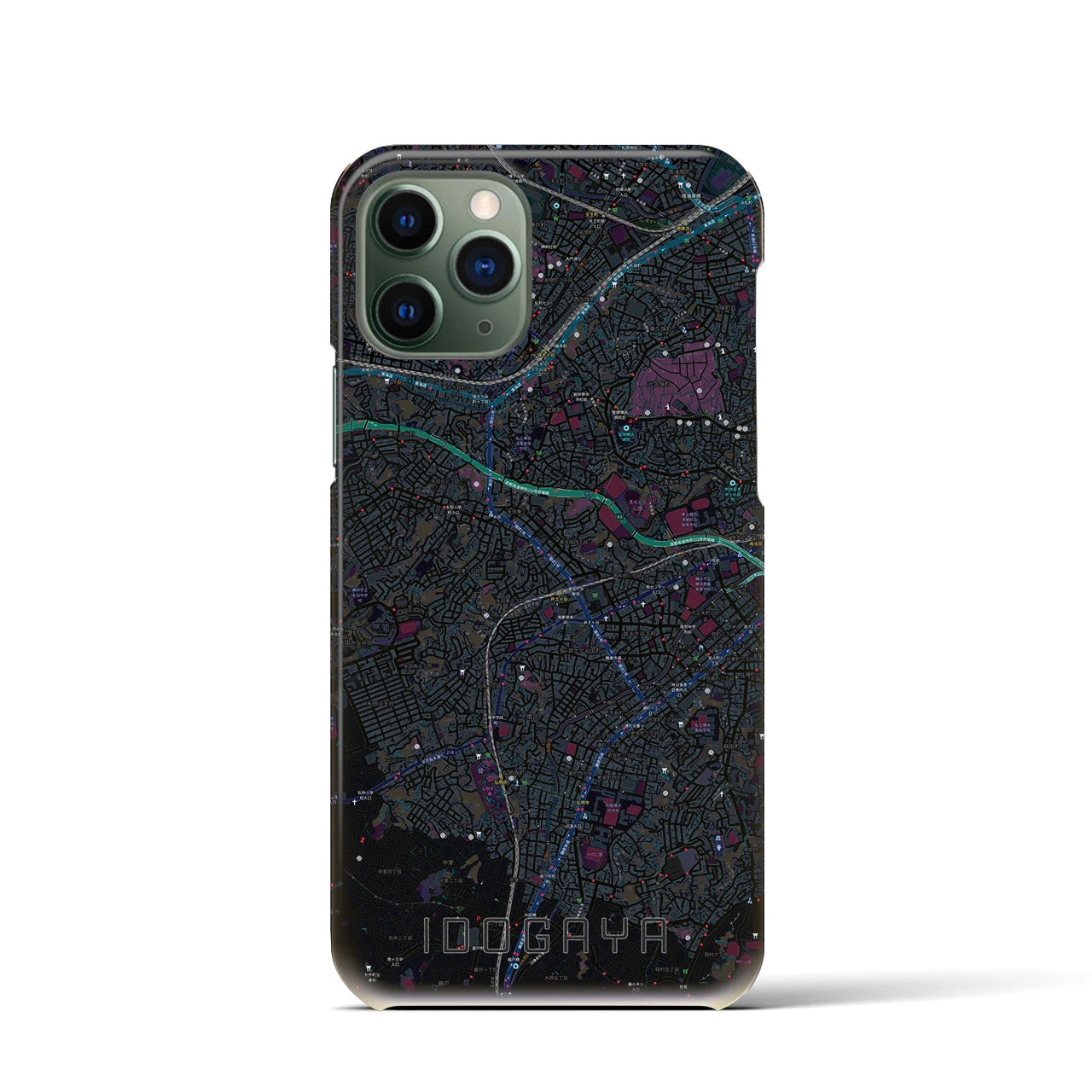 【井土ヶ谷(神奈川県)】地図柄iPhoneケース(バックカバータイプ)