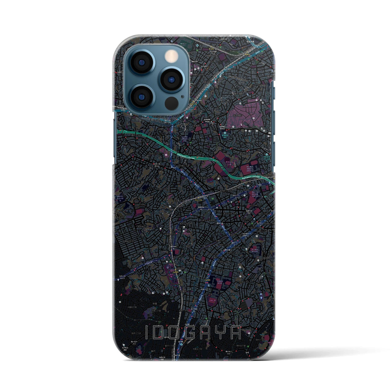 【井土ヶ谷(神奈川県)】地図柄iPhoneケース(バックカバータイプ)