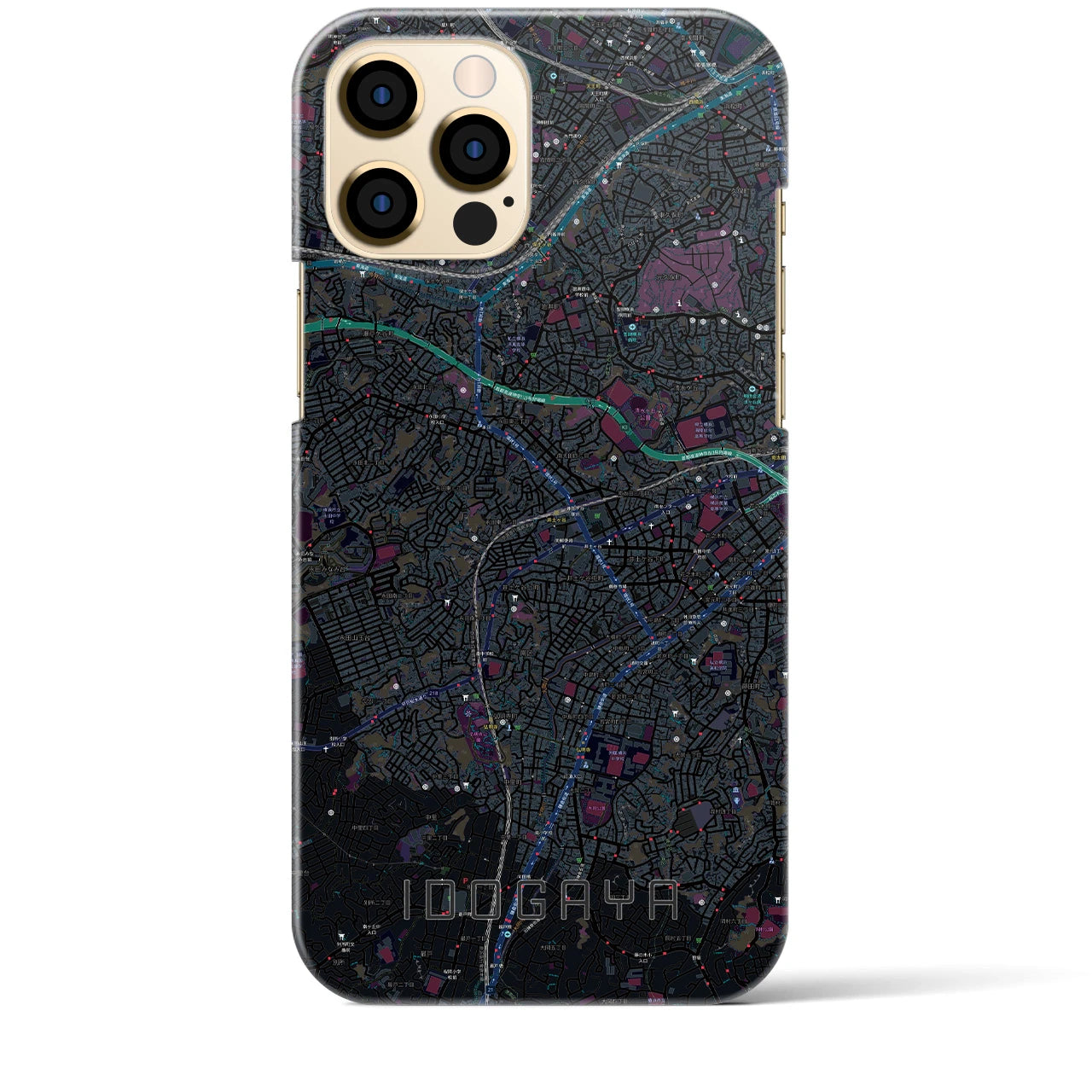 【井土ヶ谷(神奈川県)】地図柄iPhoneケース(バックカバータイプ)