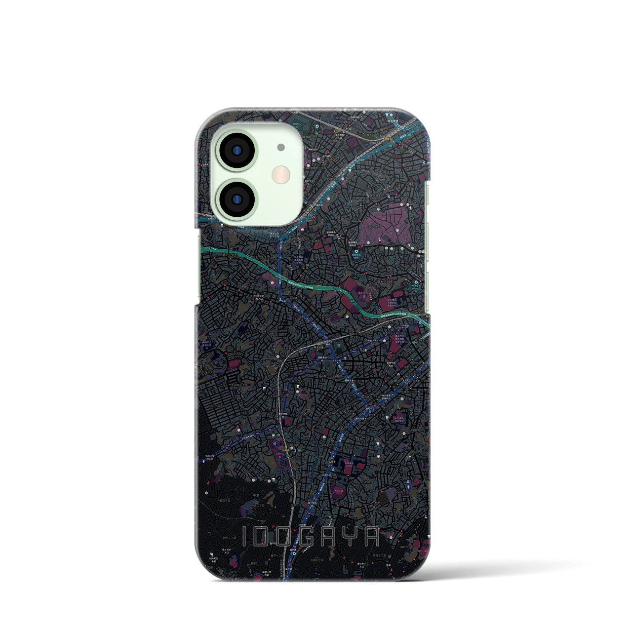 【井土ヶ谷(神奈川県)】地図柄iPhoneケース(バックカバータイプ)