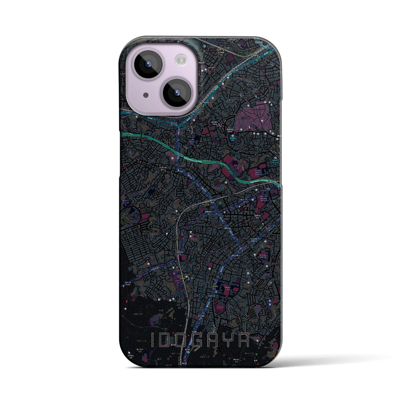 【井土ヶ谷(神奈川県)】地図柄iPhoneケース(バックカバータイプ)